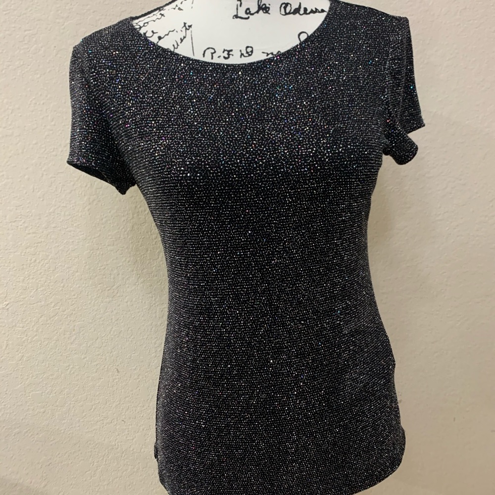 Blue sage shimmer top